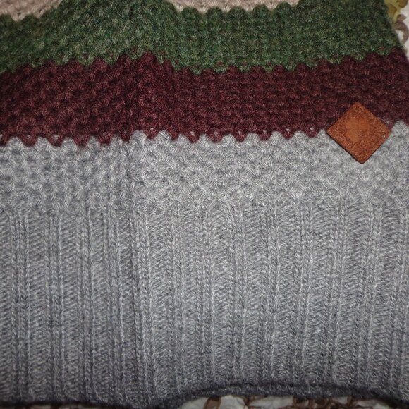 NWT Krimson Klover Jill Sweater L Turtleneck Stripes Merino Wool/Alpaca - Picture 8 of 16